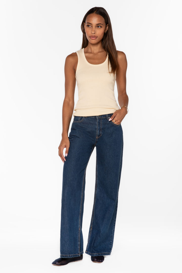 Larisa Beige Tank - Tops - Velvet Heart Clothing