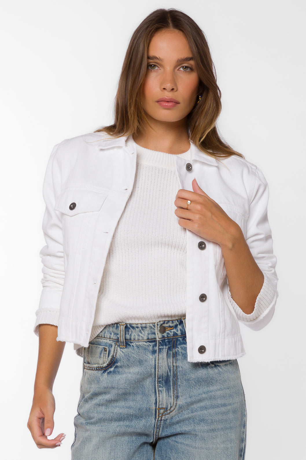 Larue Optic White Jacket Velvet Heart Clothing