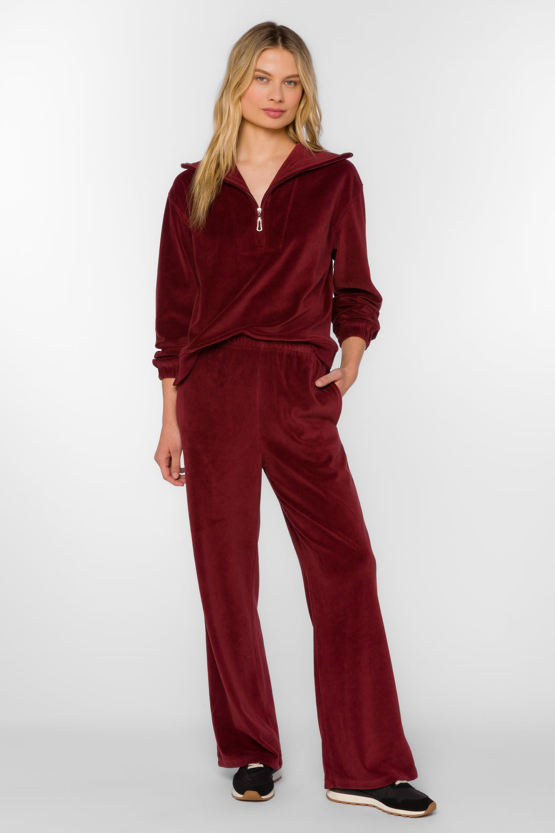 Laurenlin Bordeaux Pants - Pants - Velvet Heart Clothing