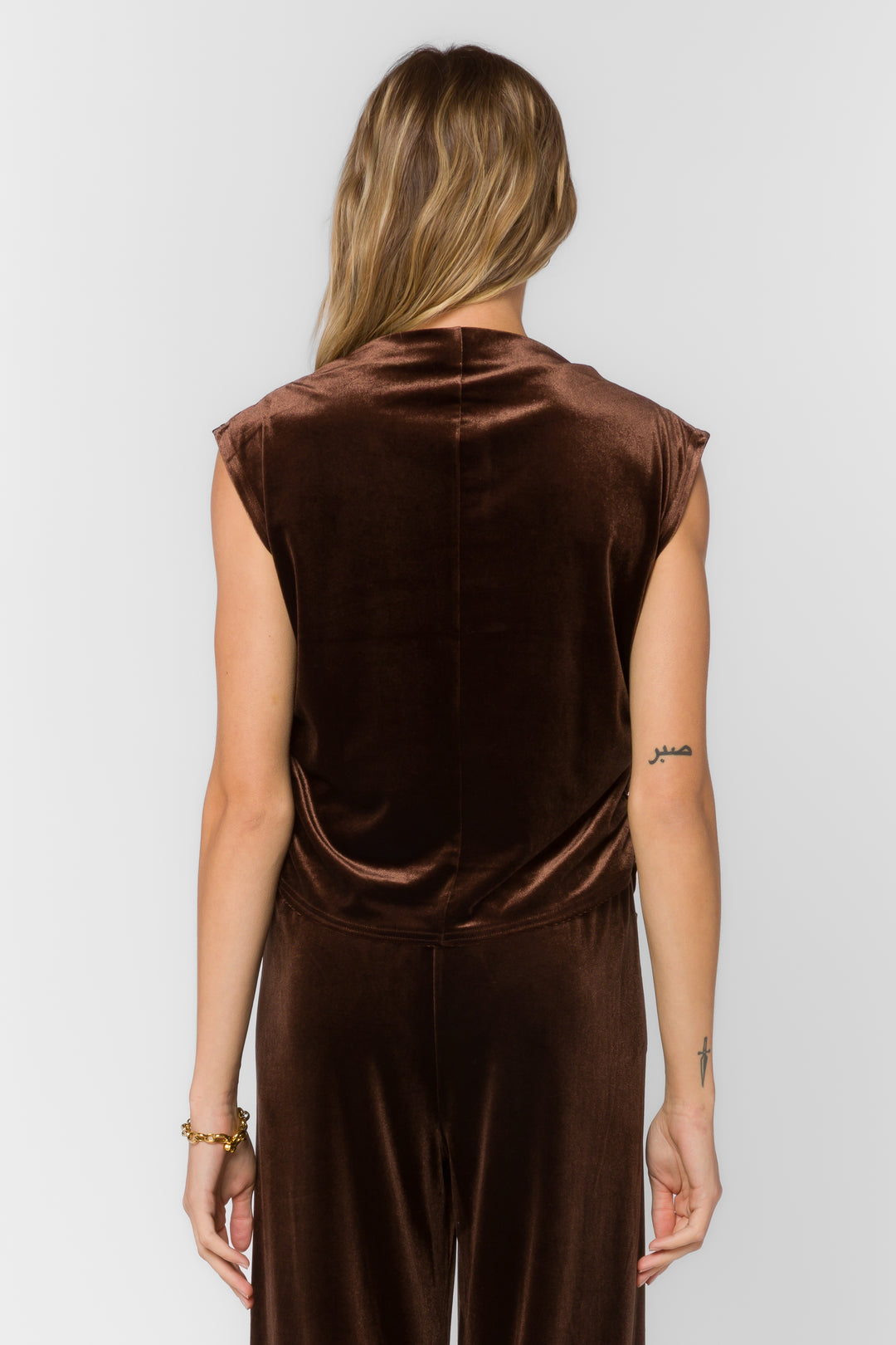 Lavali Velvet Brown Top - Tops - Velvet Heart Clothing