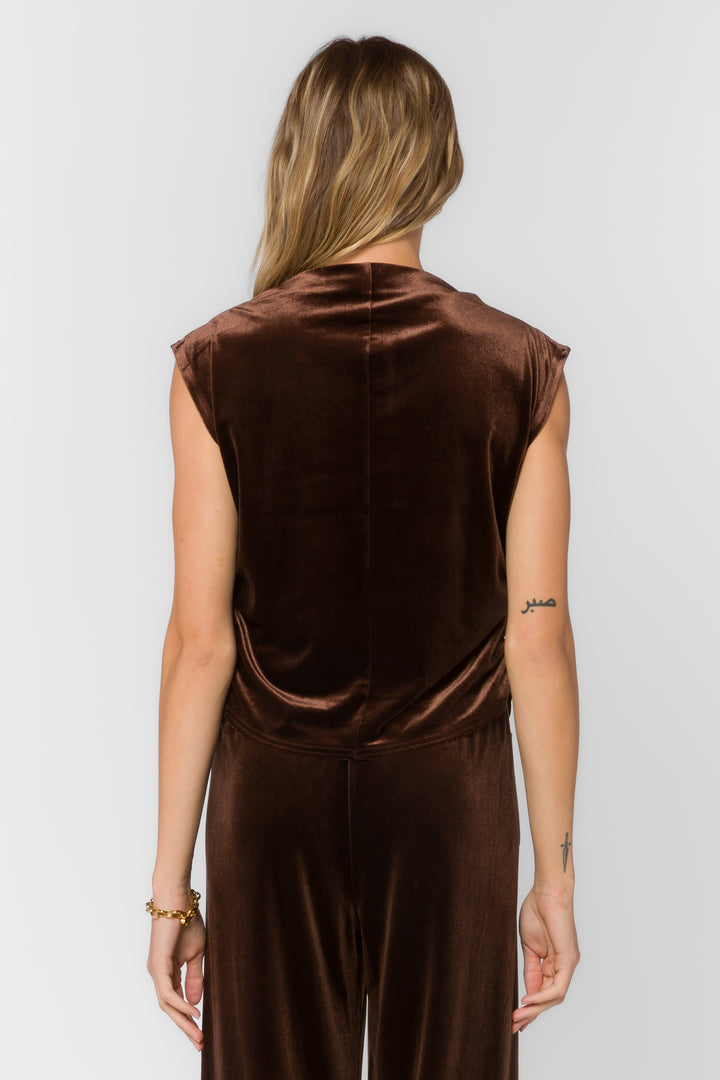 Lavali Velvet Brown Top - Tops - Velvet Heart Clothing