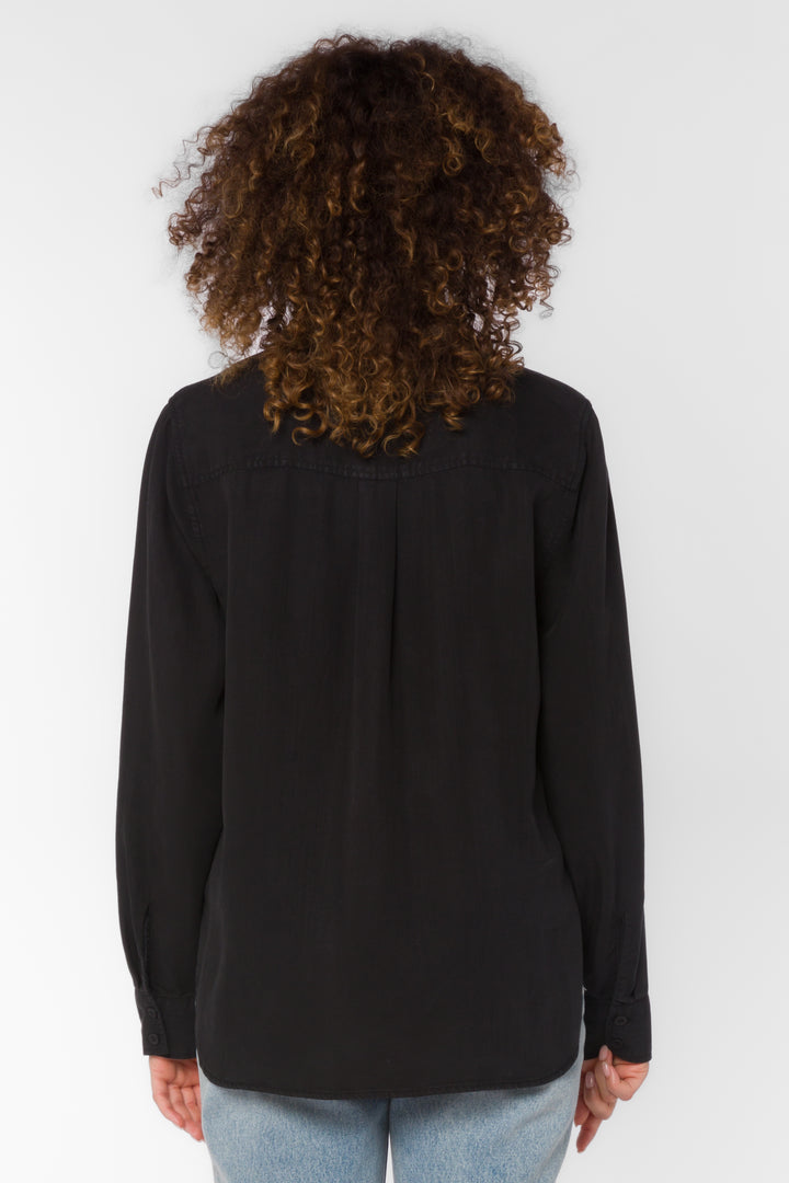 Leah Black Blouse - Tops - Velvet Heart Clothing