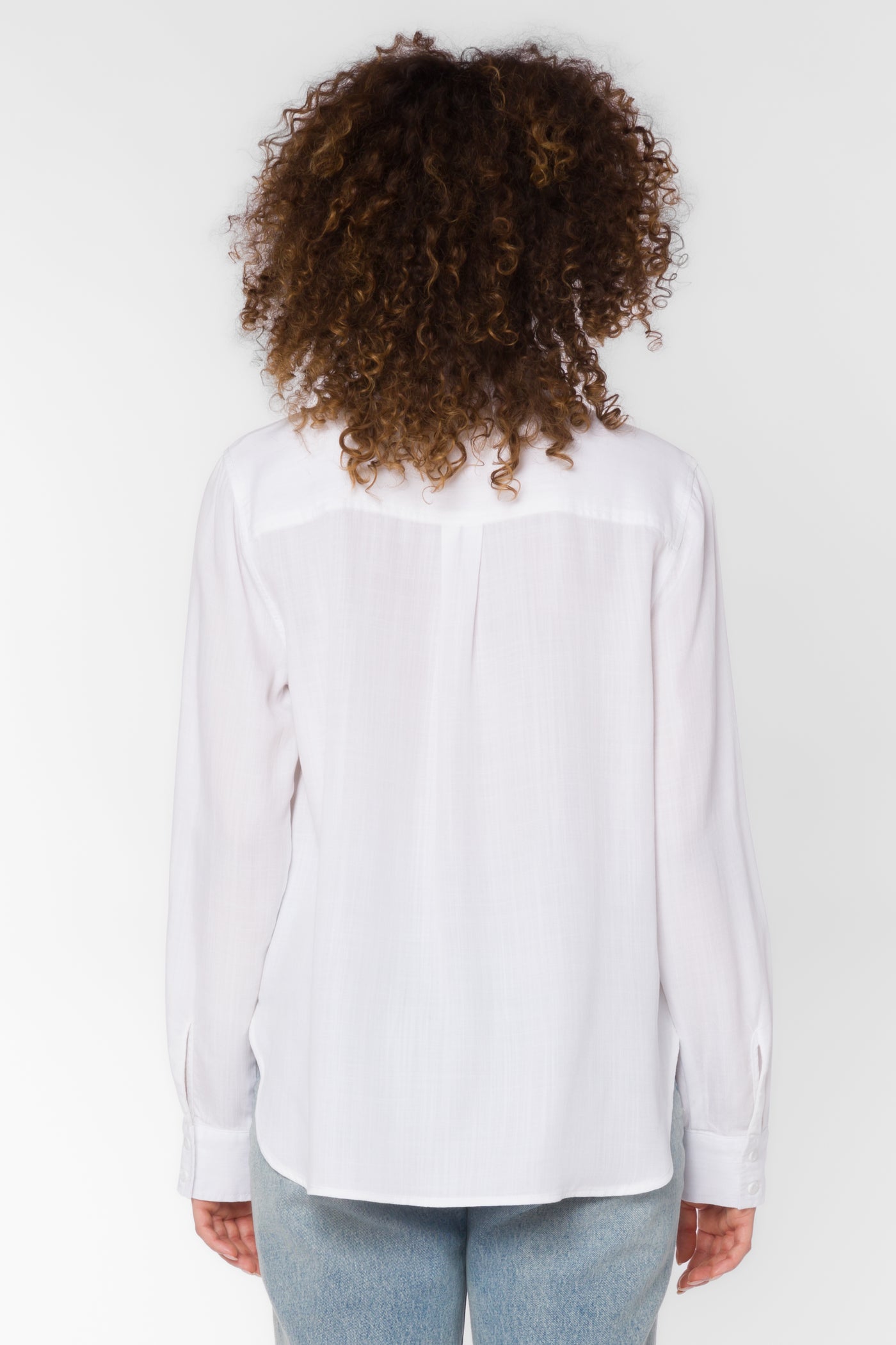 Leah Optic White Blouse - Tops - Velvet Heart Clothing