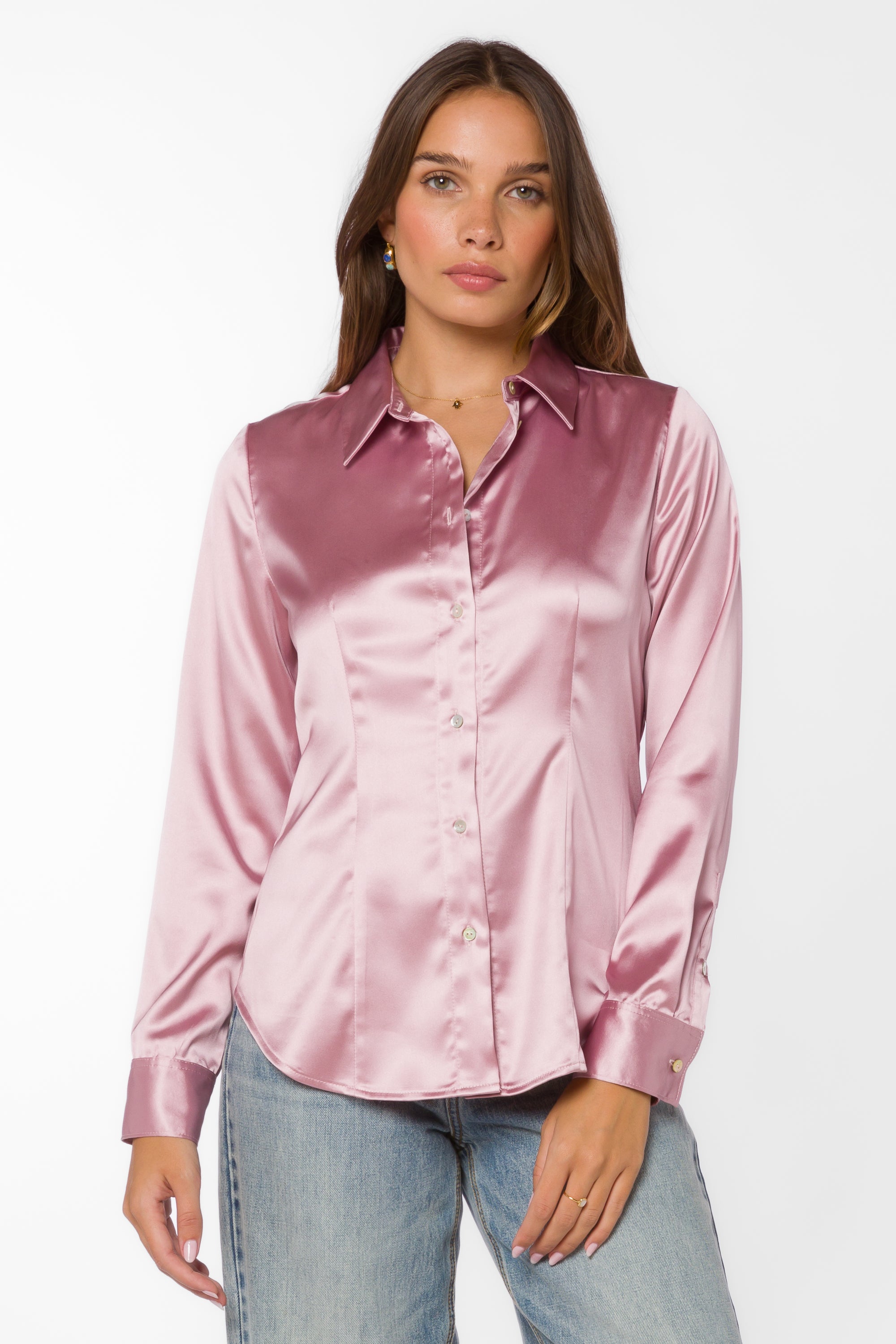 Leanne Ash Rose Shirt - Tops - Velvet Heart Clothing