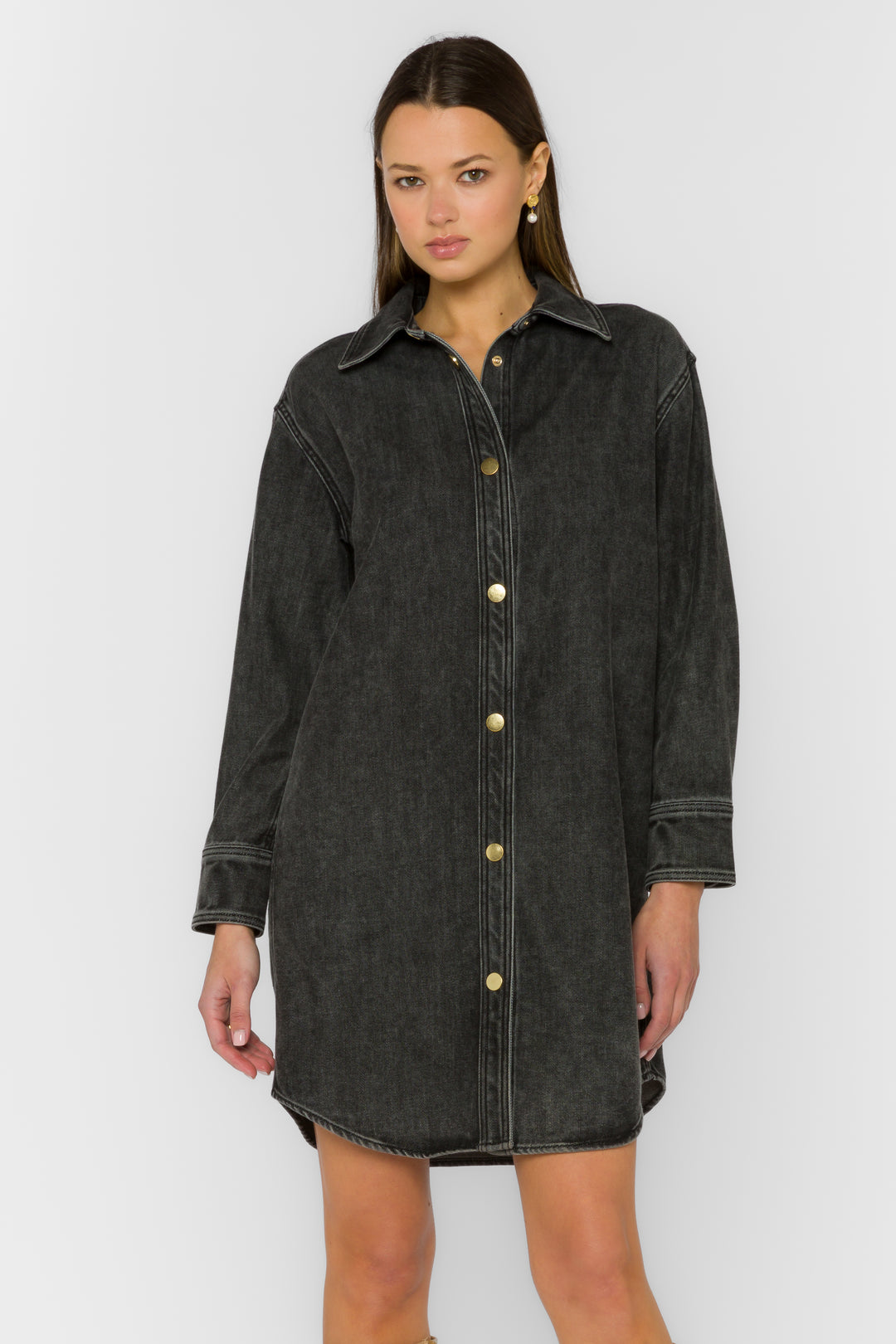 Leena Faded Black Dress - Dresses - Velvet Heart Clothing