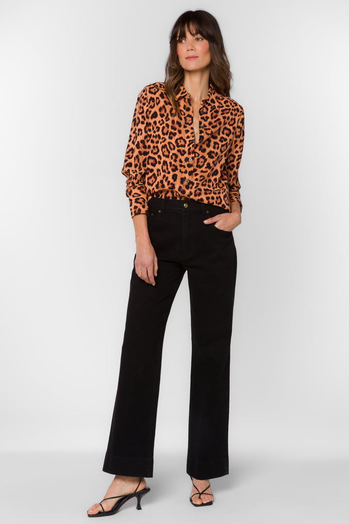 Leona Leopard Shirt - Tops - Velvet Heart Clothing