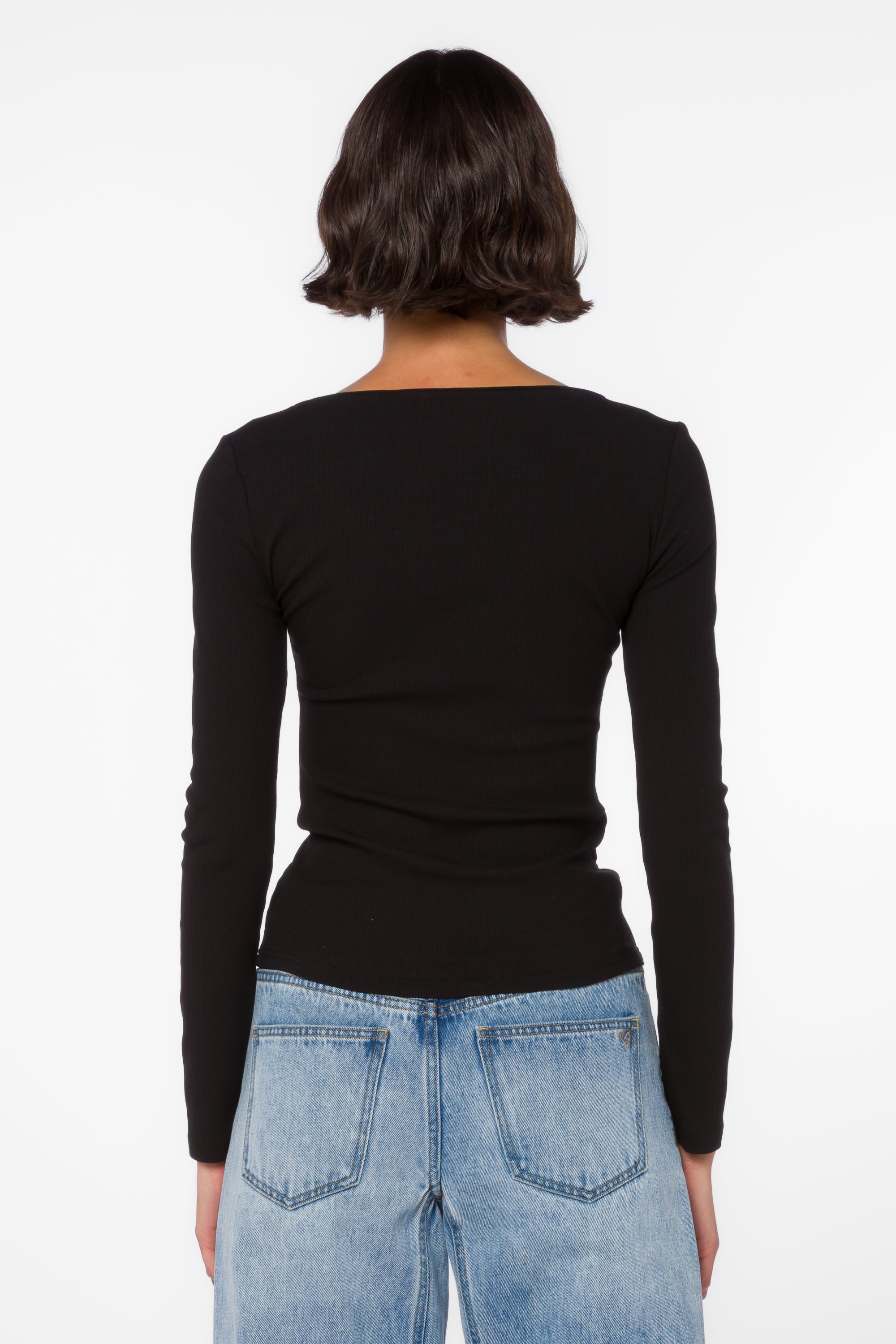 Leone Black Tee - Tops - Velvet Heart Clothing