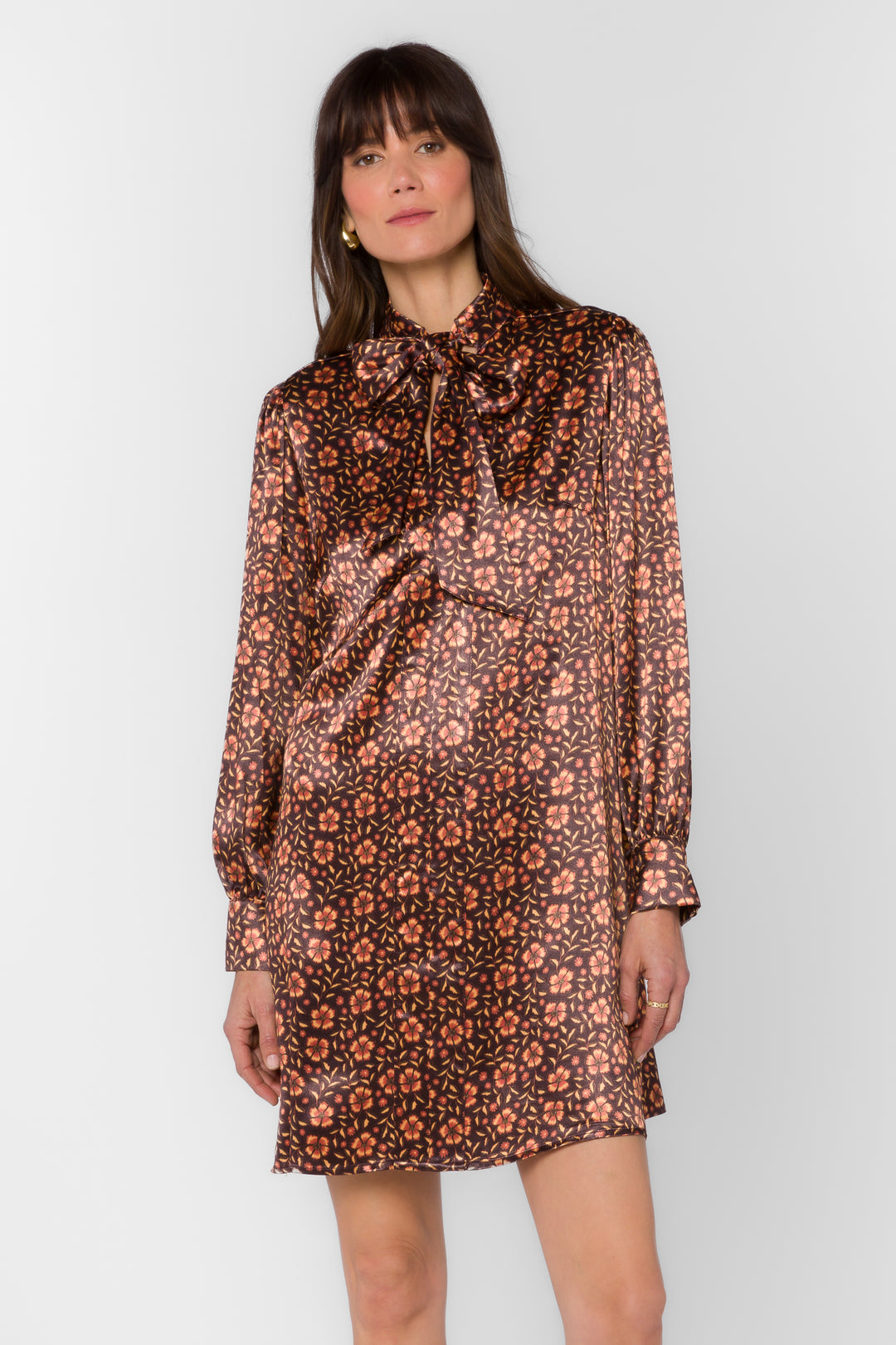 Leta Brown Pansy Dress - Dresses - Velvet Heart Clothing