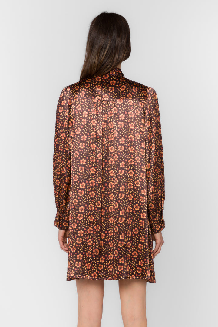 Leta Brown Pansy Dress - Dresses - Velvet Heart Clothing