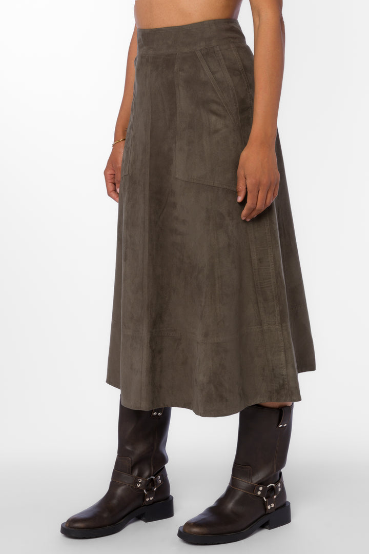 Lettie Olive Skirt - Bottoms - Velvet Heart Clothing