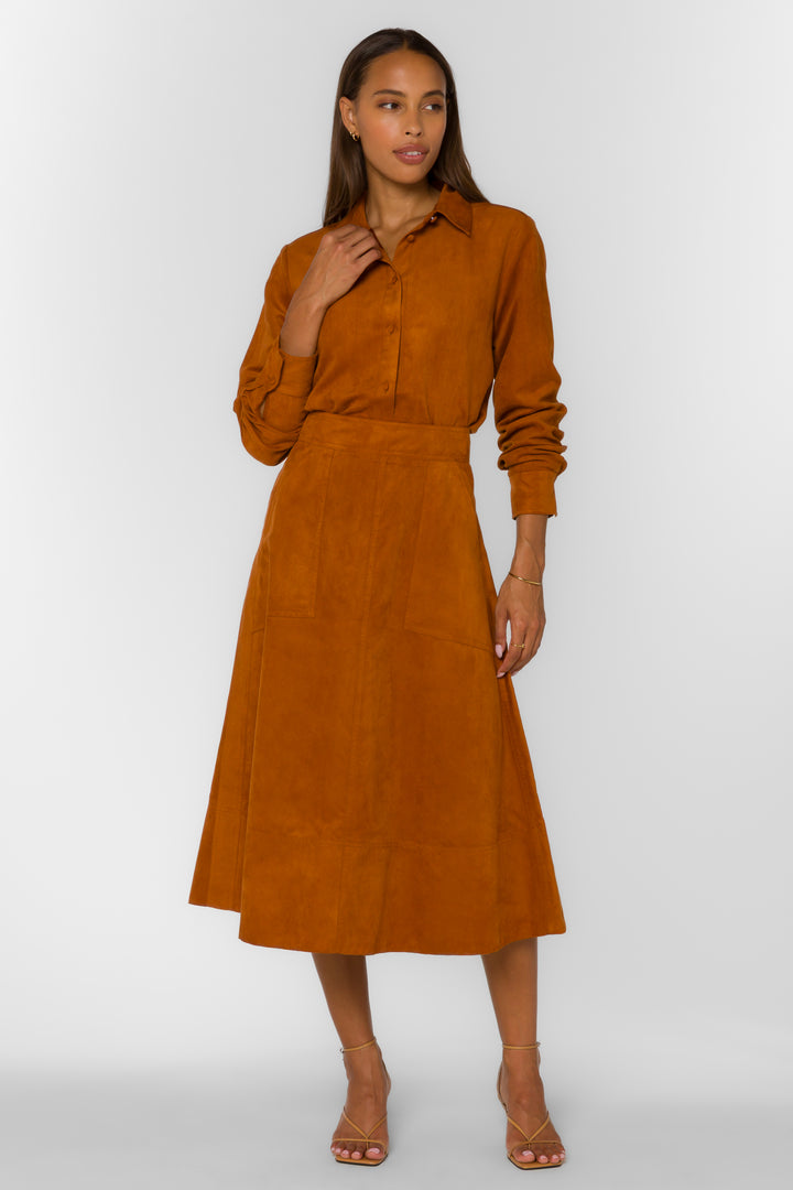 Lettie Tree Bark Skirt - Bottoms - Velvet Heart Clothing