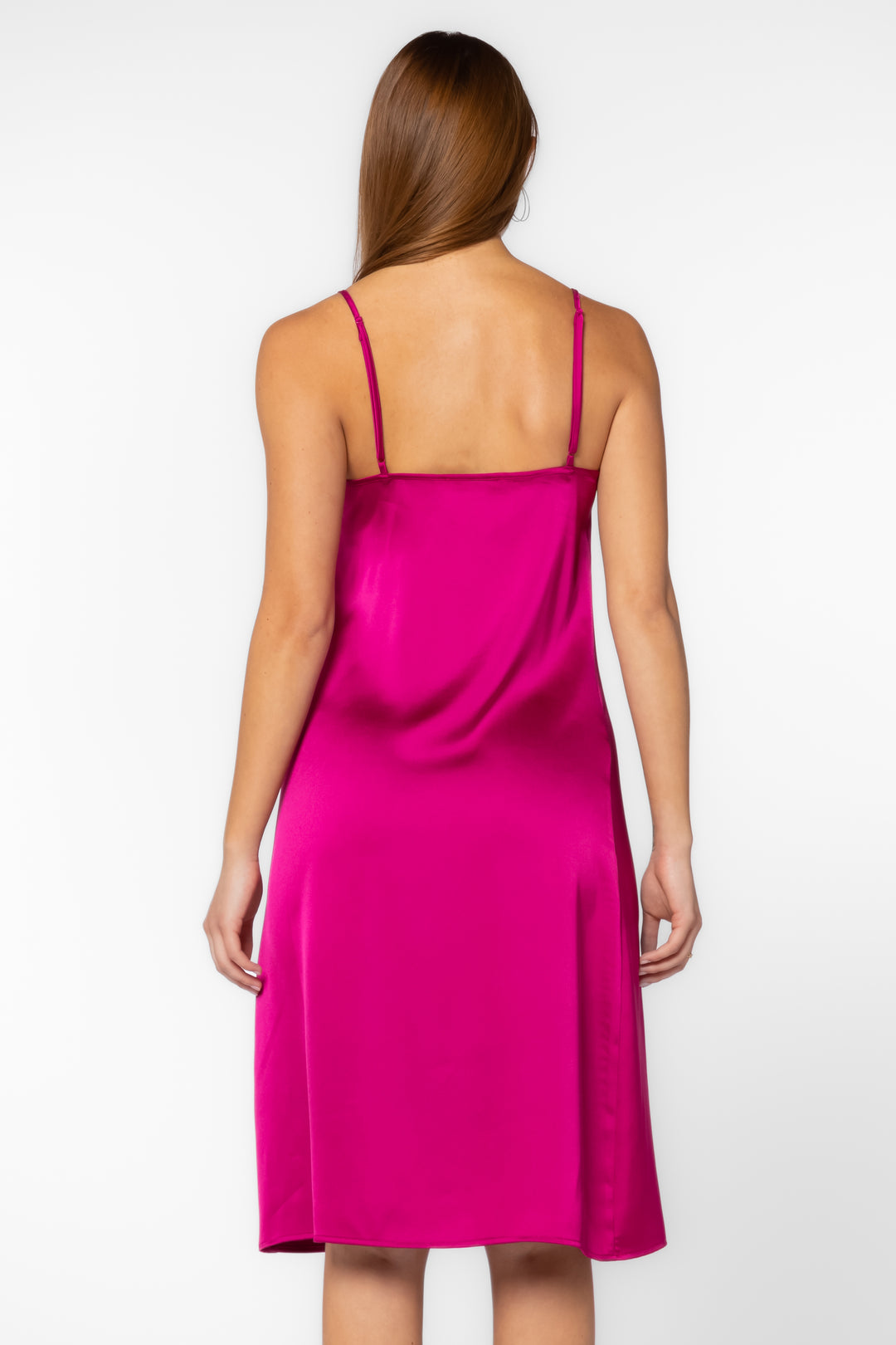 Livvy Fuchsia Slip Dress - Dresses - Velvet Heart Clothing