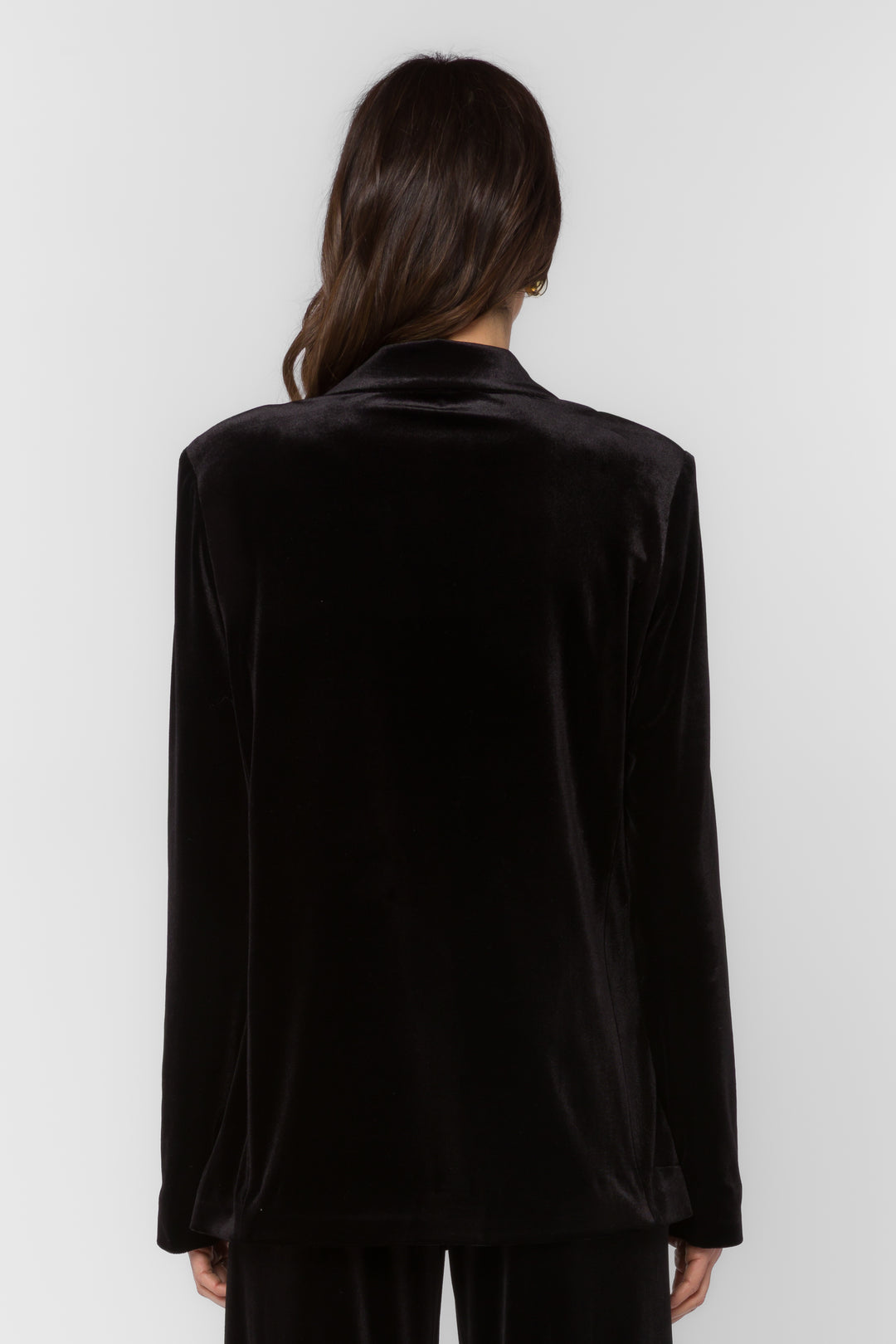 Lizzy Pure Black Blazer - Jackets & Outerwear - Velvet Heart Clothing