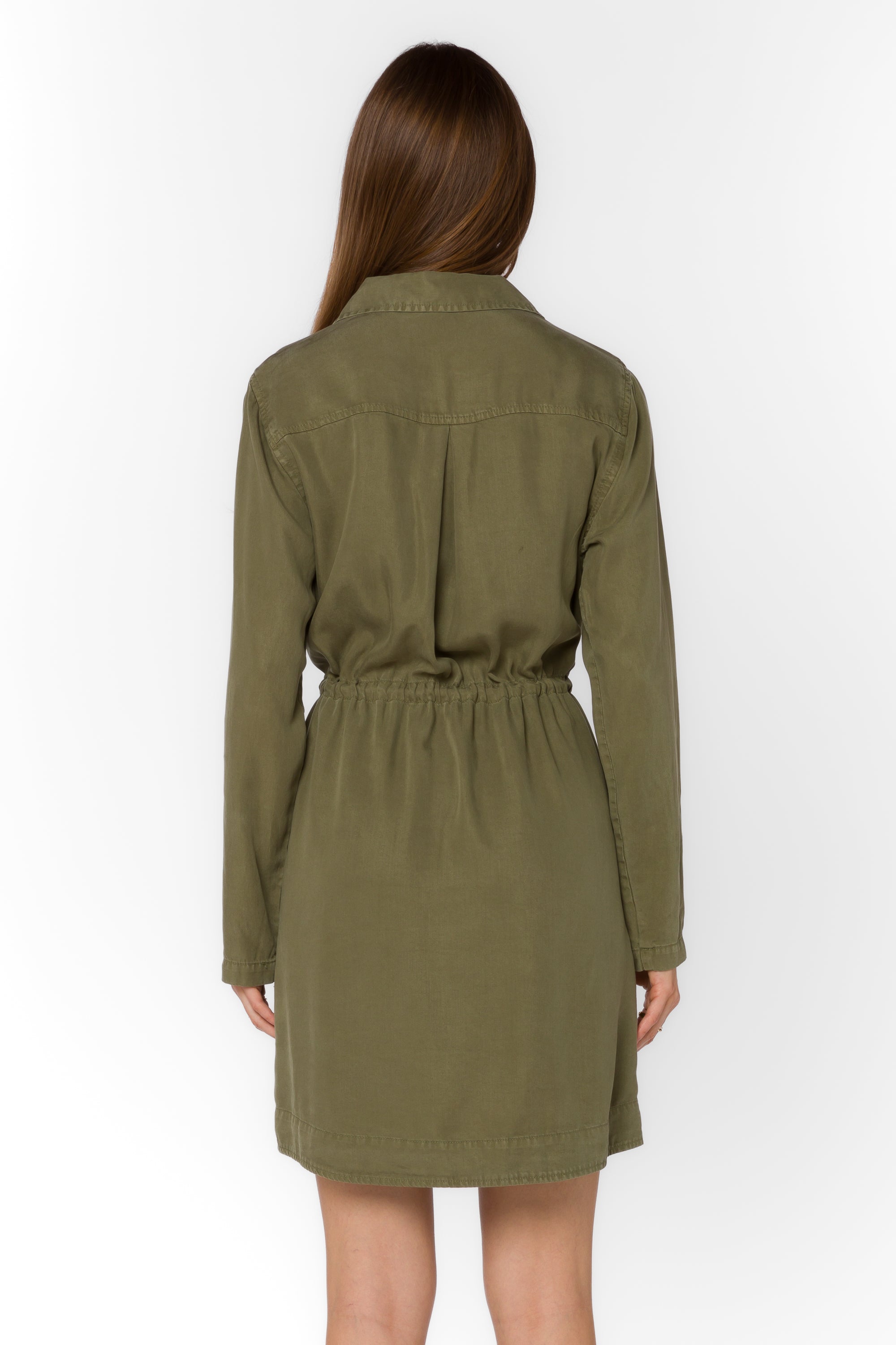 Lois Burnt Olive Dress - Dresses - Velvet Heart Clothing