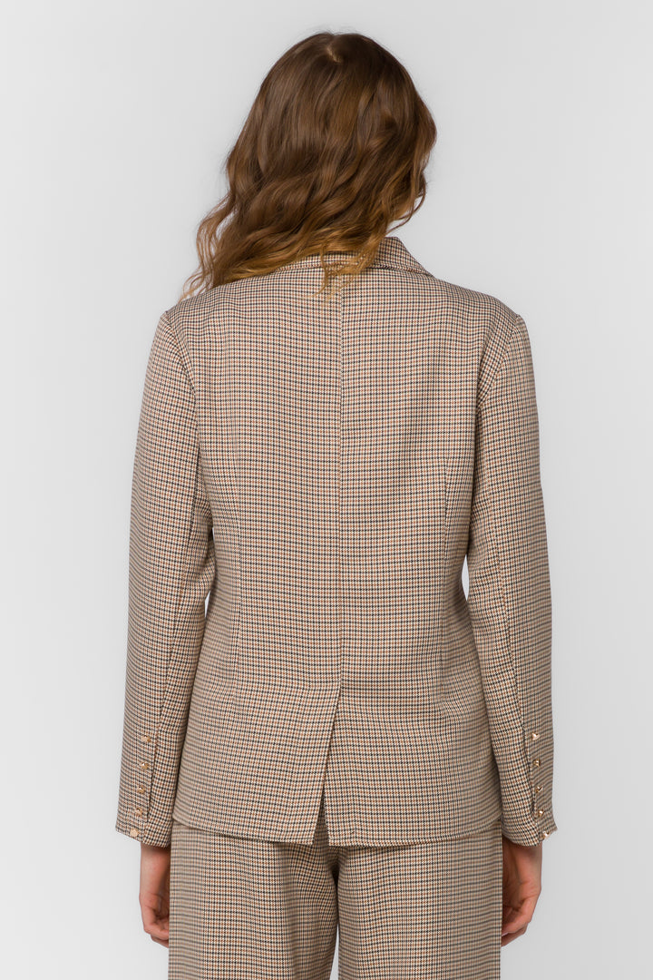 Loni Jazzy Houndstooth Blazer - Jackets & Outerwear - Velvet Heart Clothing