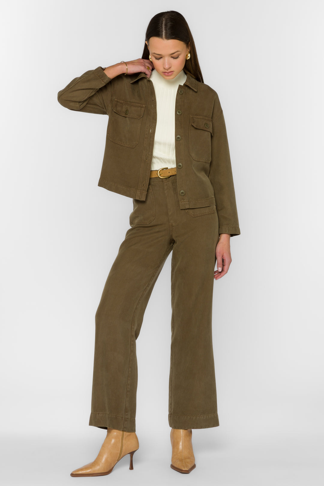 Lorna Olive Jacket - Jackets & Outerwear - Velvet Heart Clothing