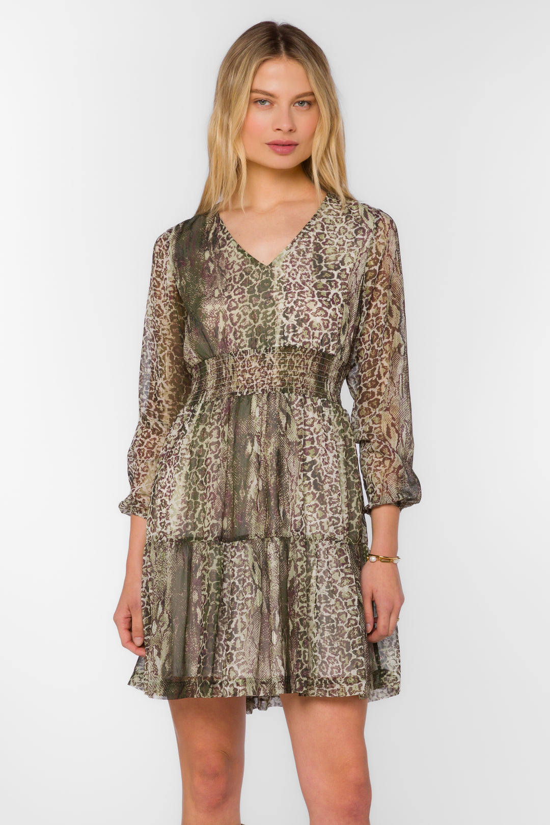 Lourdes Green Skin Dress - Dresses - Velvet Heart Clothing