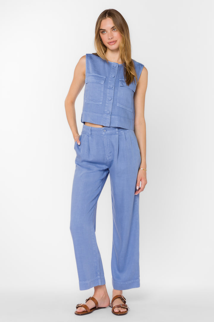 Lozano Peri Sky Vest - Tops - Velvet Heart Clothing