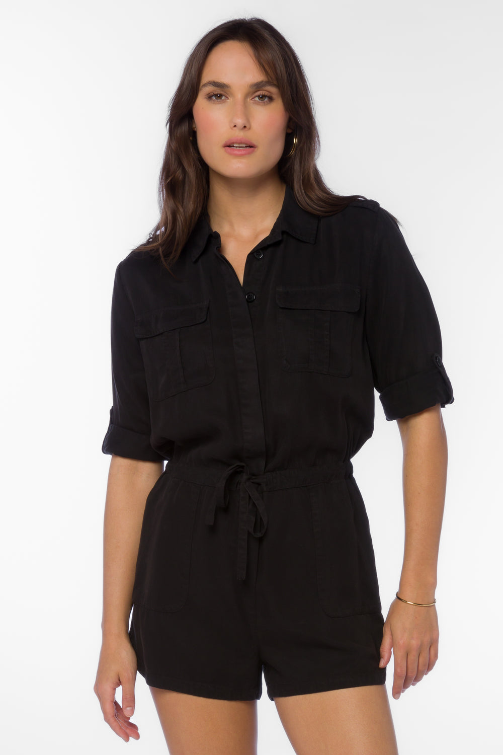 Luba Black Romper - Jumpsuits & Rompers - Velvet Heart Clothing