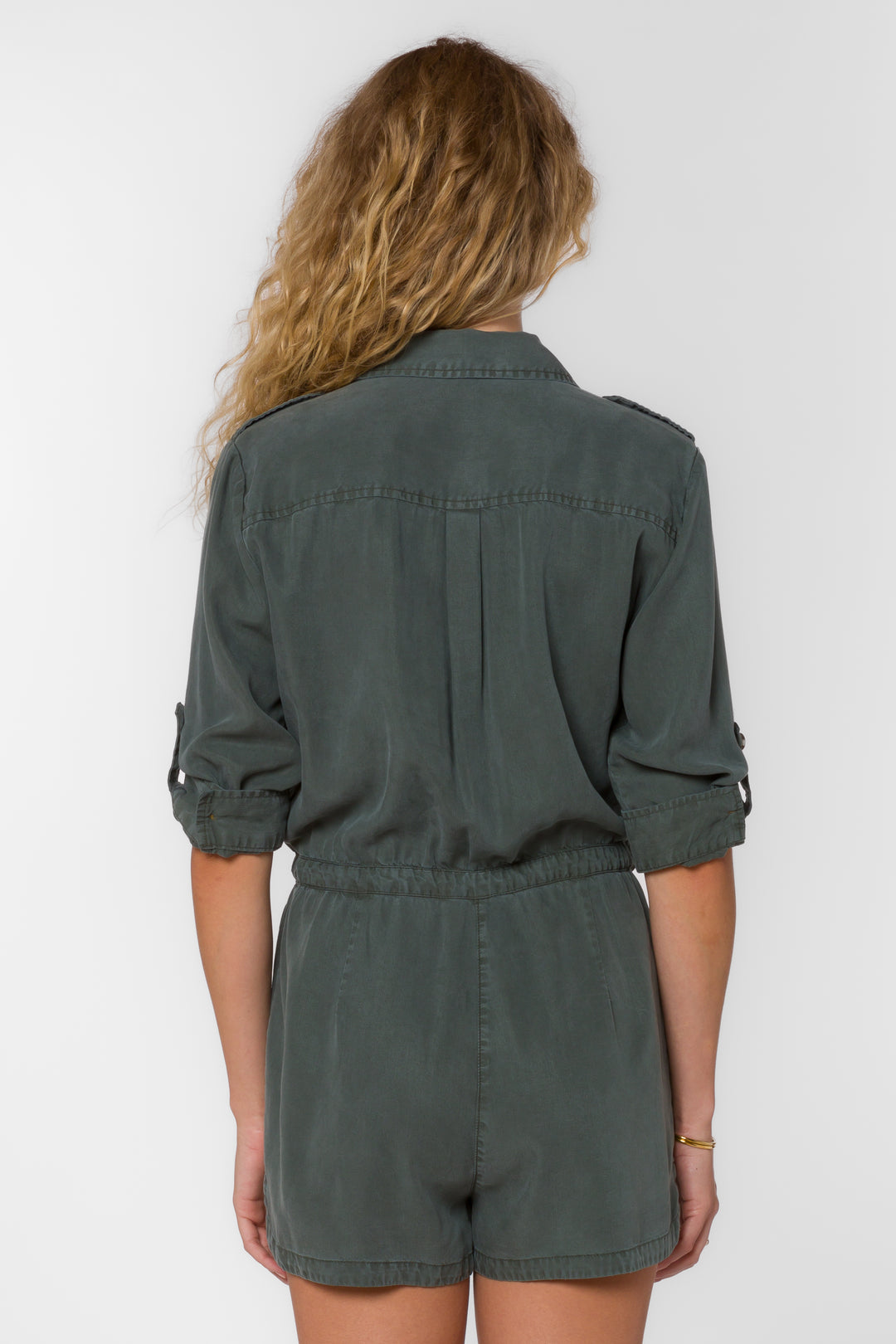 Luba Sage Leaf Romper - Jumpsuits & Rompers - Velvet Heart Clothing