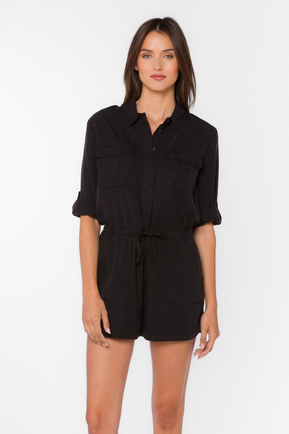 Luba Black Romper - Jumpsuits & Rompers - Velvet Heart Clothing