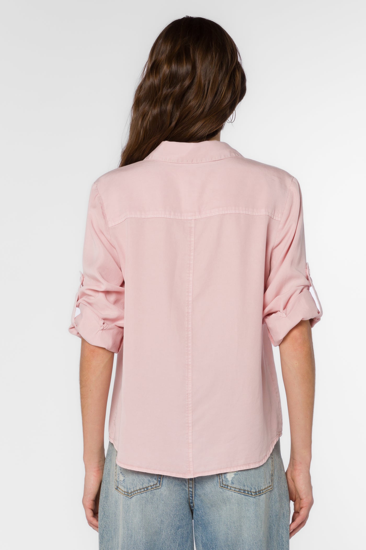 Lucia Pale Pink Shirt - Tops - Velvet Heart Clothing