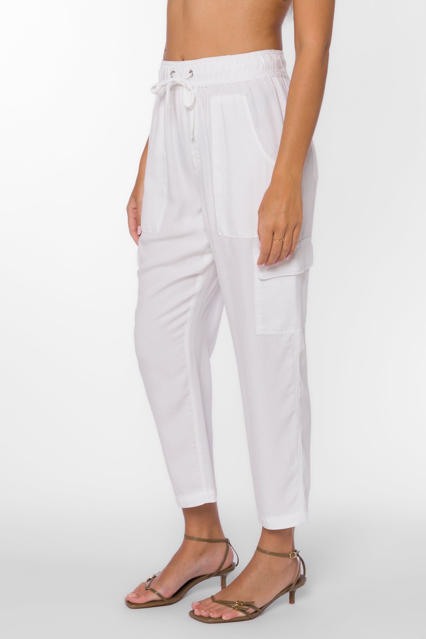 Lunay White Pants - Bottoms - Velvet Heart Clothing