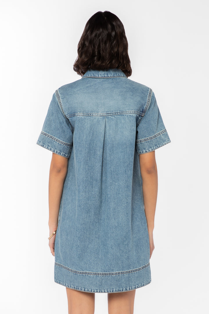 Lupita Faded Sky Dress
