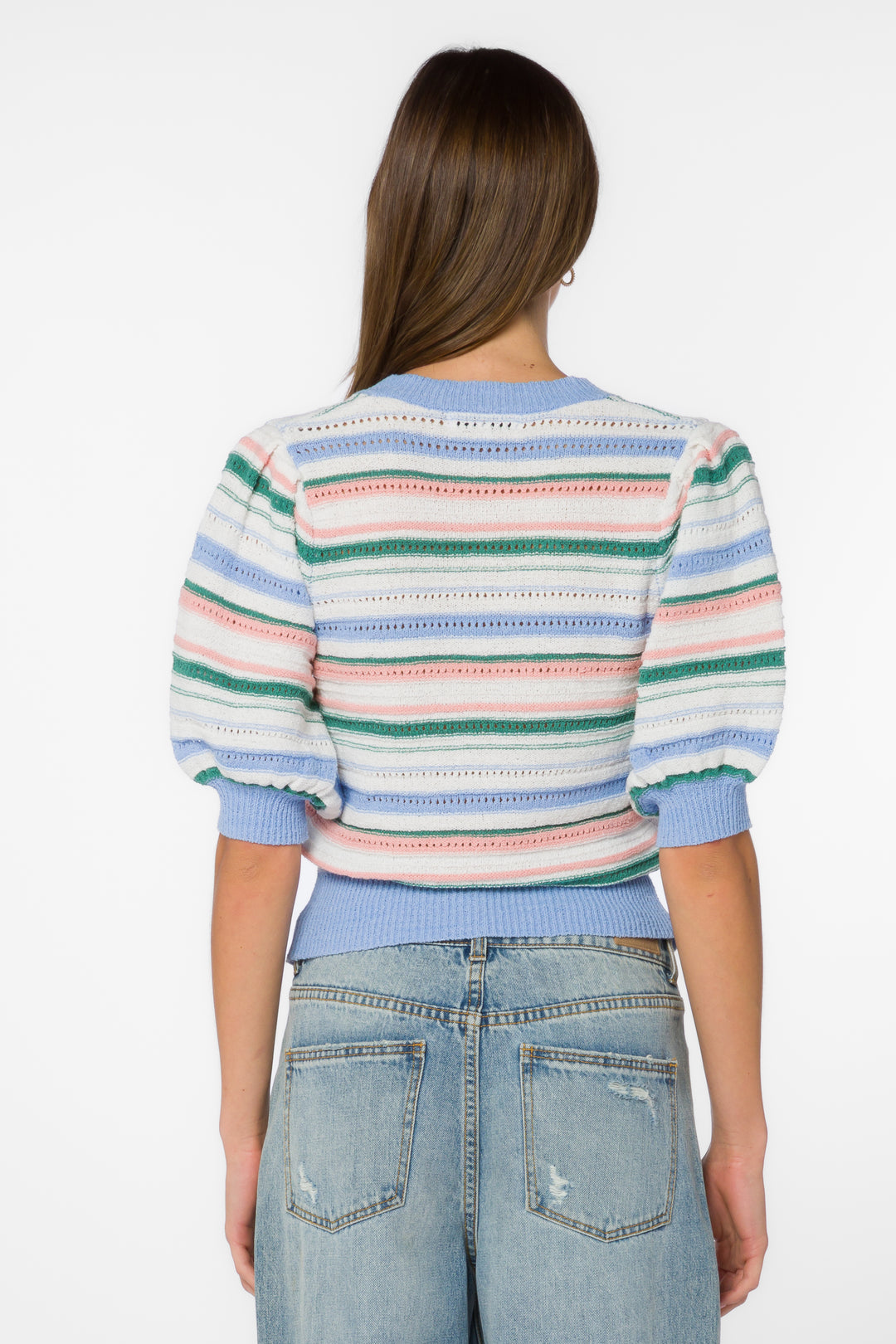 Mable Pointelle Stripe Sweater