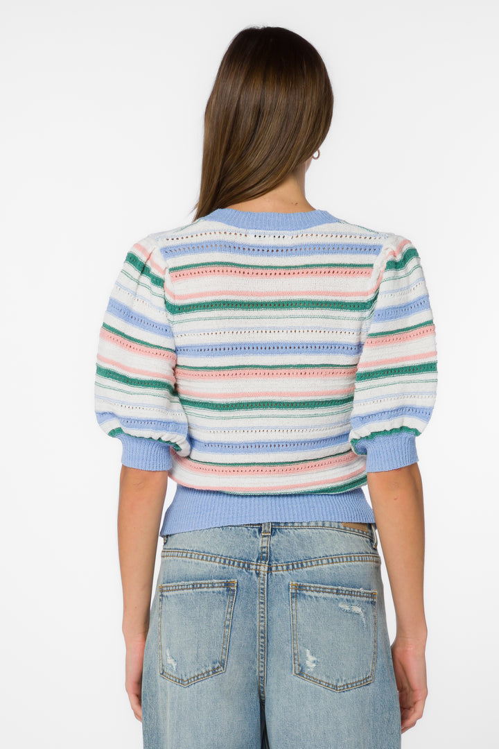 Mable Pointelle Stripe Sweater