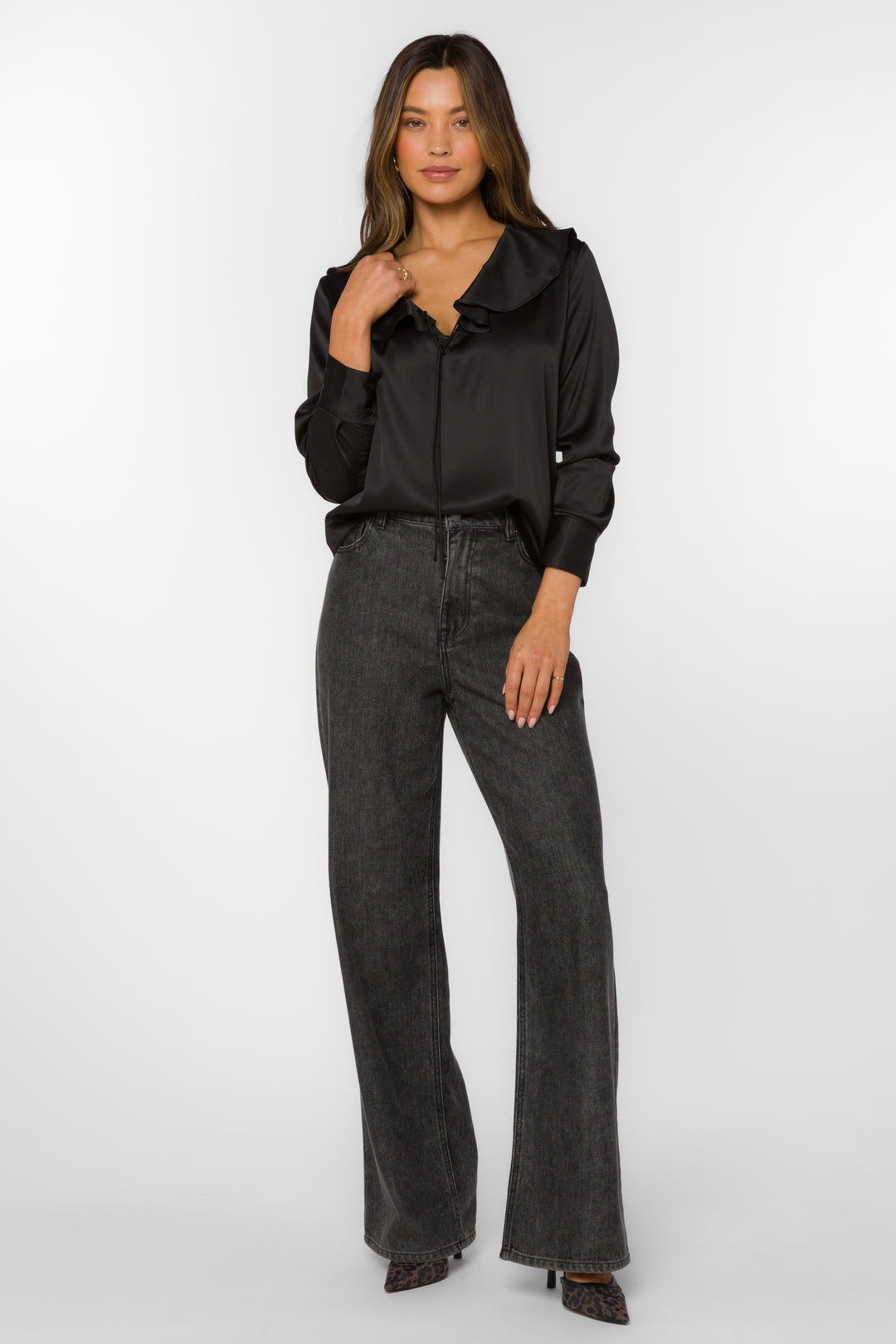 Madelyn Black Top - Tops - Velvet Heart Clothing