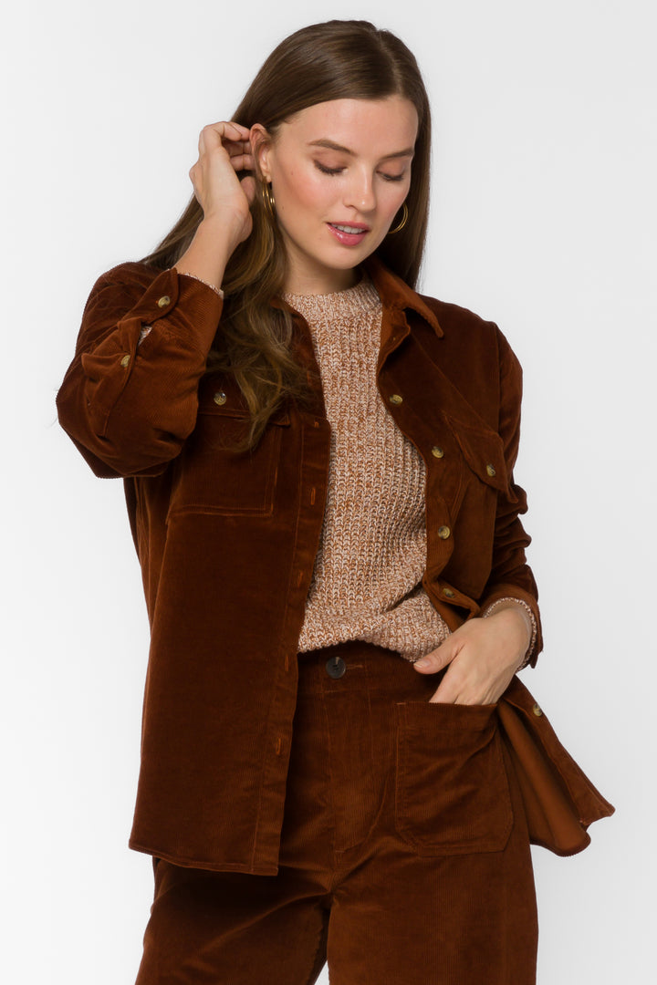 Magnolia Toffee Shacket - Jackets & Outerwear - Velvet Heart Clothing