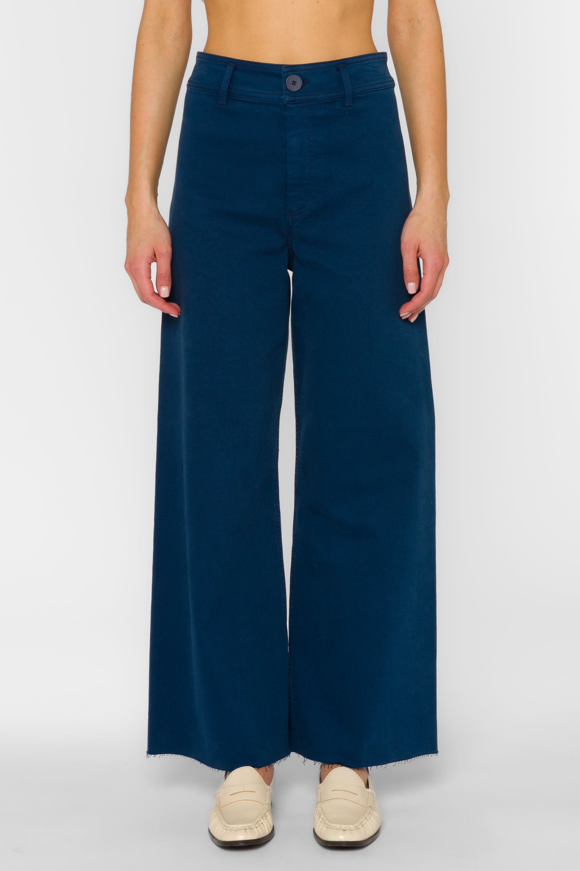 Margiela French Navy Pants - Bottoms - Velvet Heart Clothing