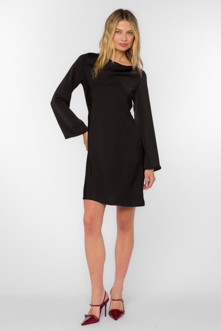 Mariko Black Dress - Dresses - Velvet Heart Clothing