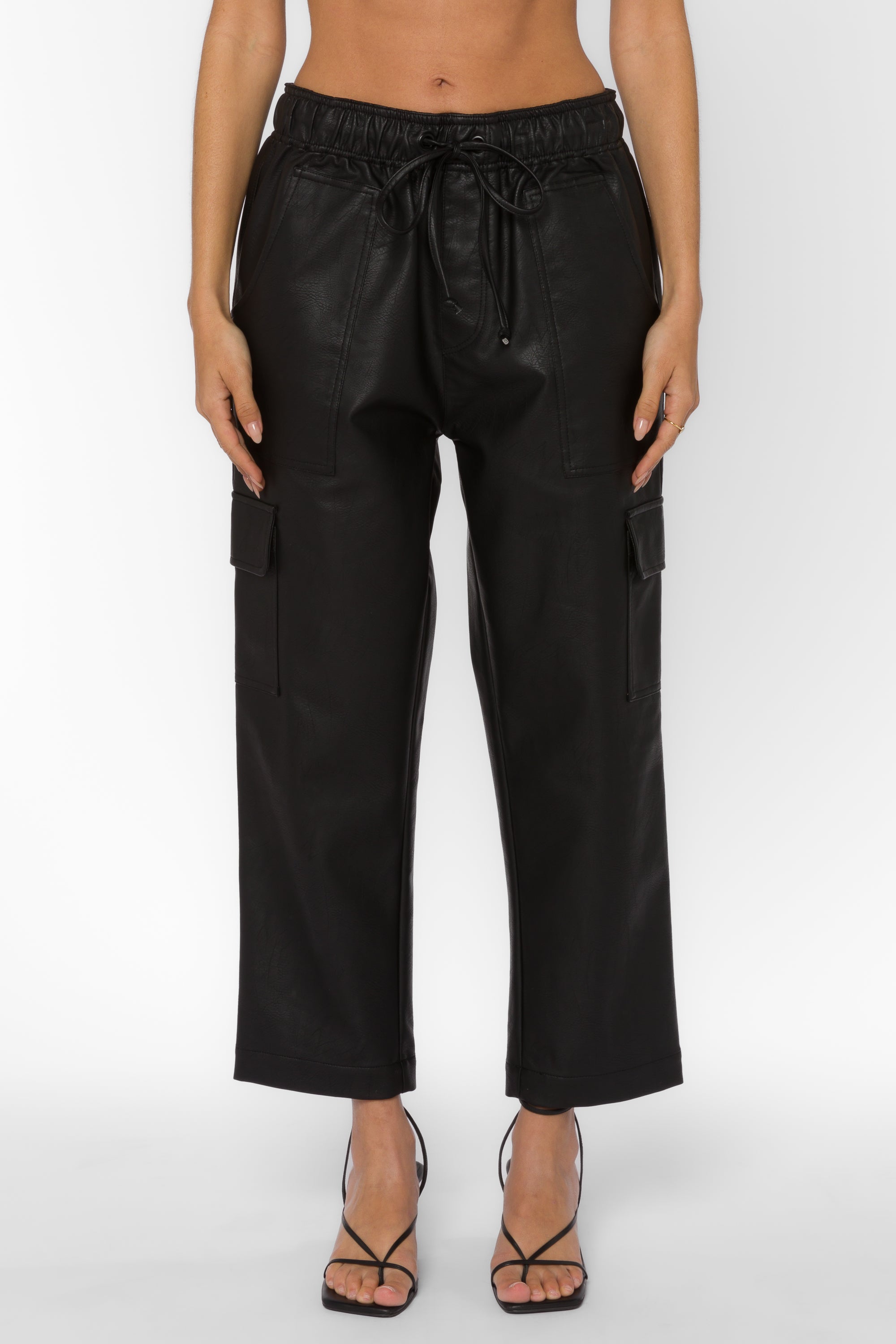 Mario Black Vegan Leather Pants – Velvet Heart Clothing