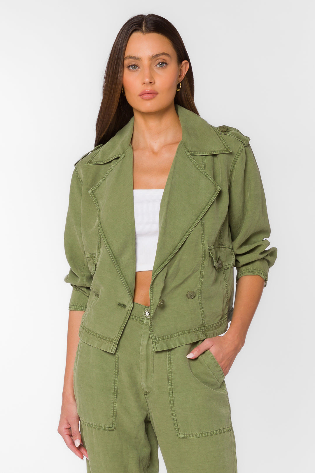 Marley Tea Leaf Jacket - Jackets & Outerwear - Velvet Heart Clothing