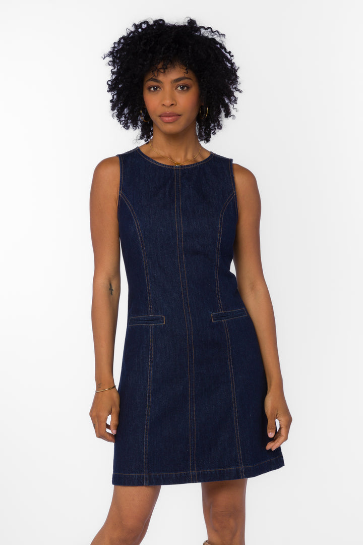 Matilda Raw Blue Dress - Dresses - Velvet Heart Clothing