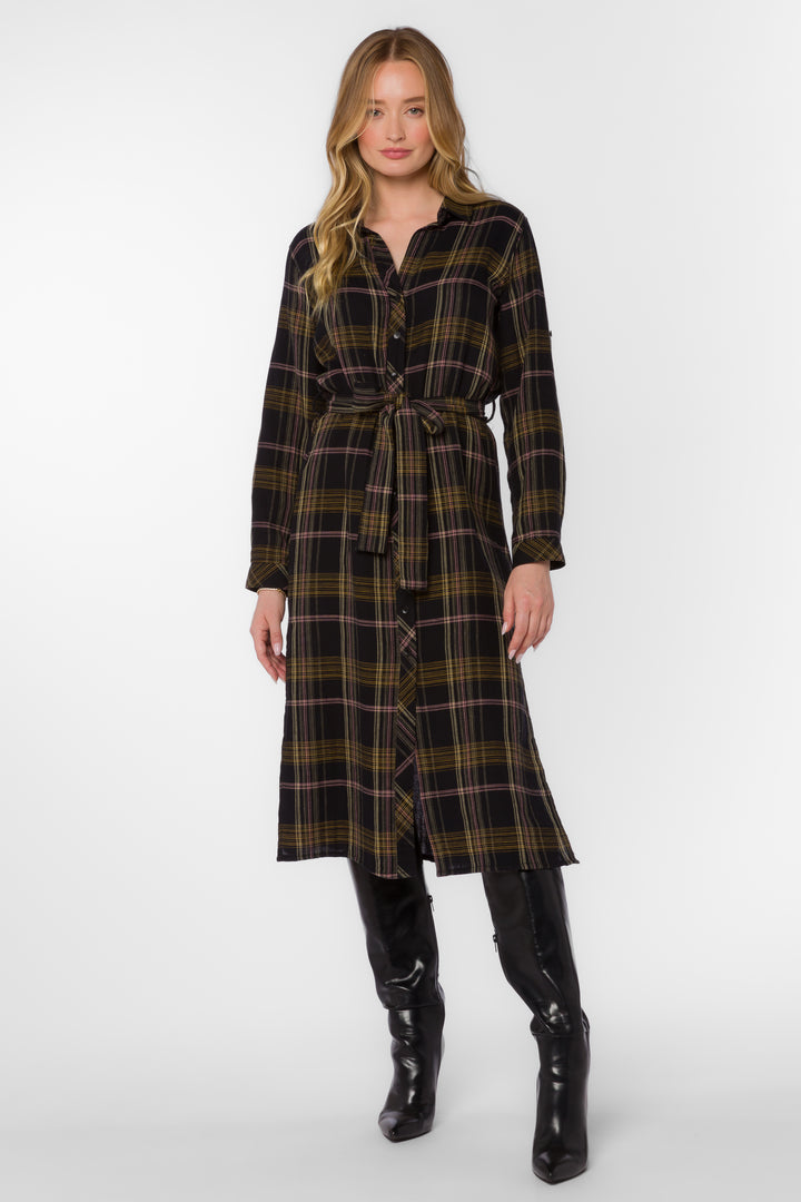 Maui Plaid Dress - Dresses - Velvet Heart Clothing