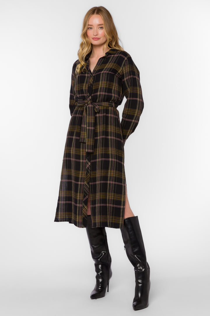 Maui Plaid Dress - Dresses - Velvet Heart Clothing