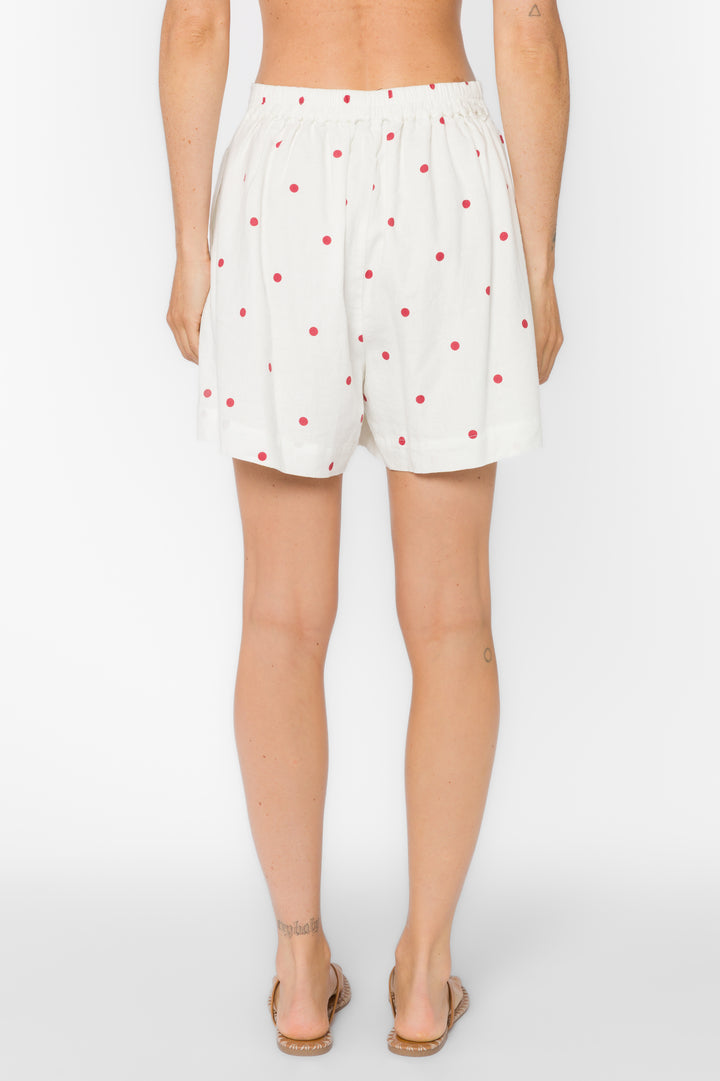 Maxwell Cardinal Dot Shorts - Shorts - Velvet Heart Clothing