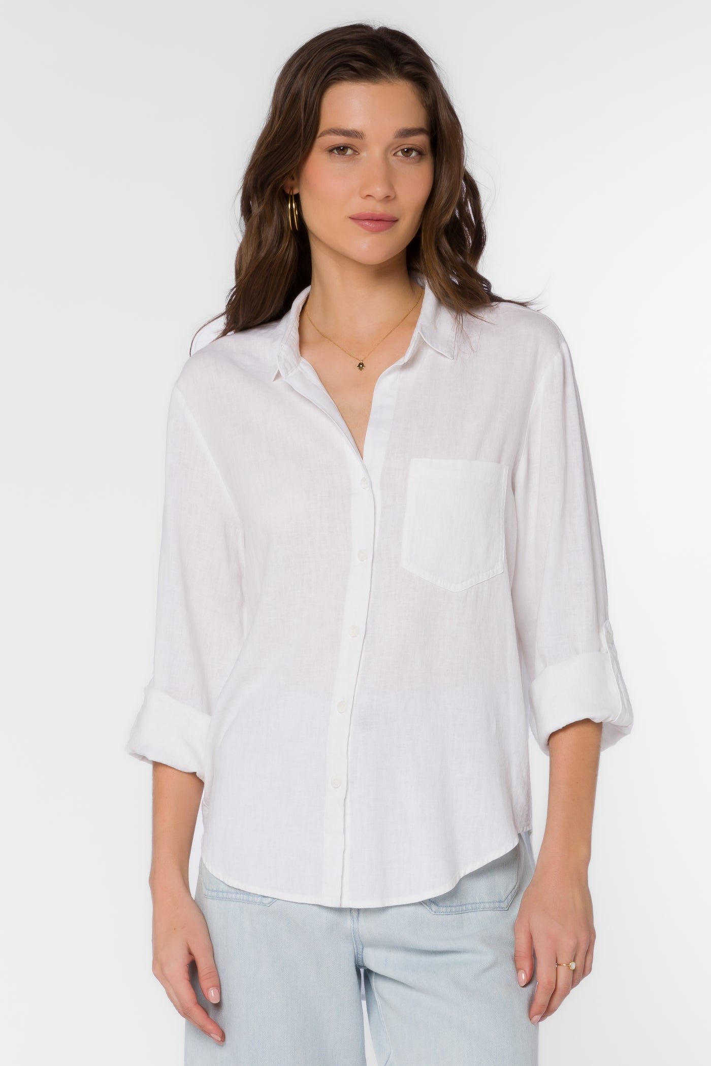 McCoy White Shirt - Tops - Velvet Heart Clothing