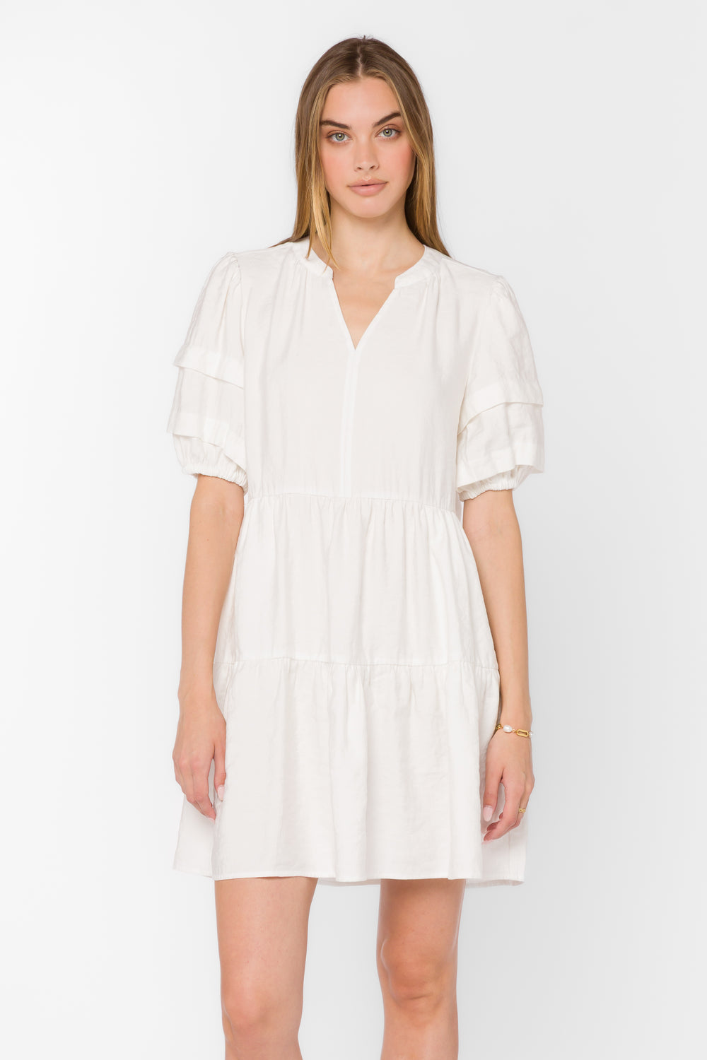 Melita Optic White Dress - Dresses - Velvet Heart Clothing