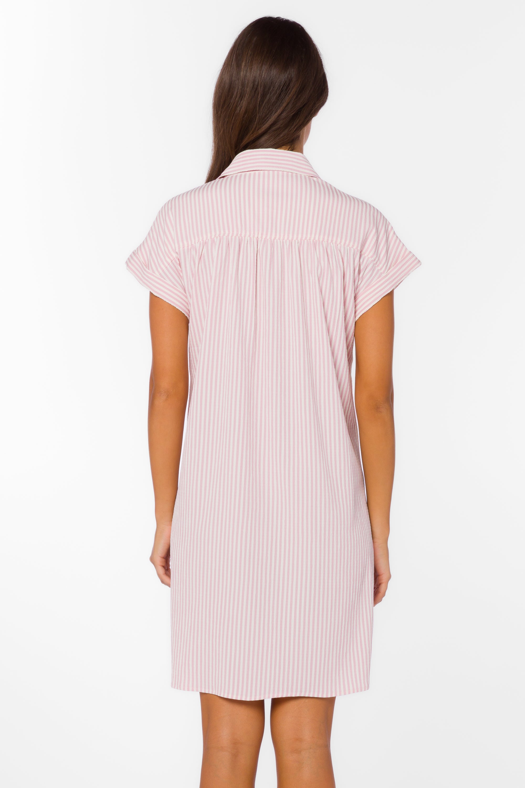 Merilee Pink Stripe Dress - Dresses - Velvet Heart Clothing