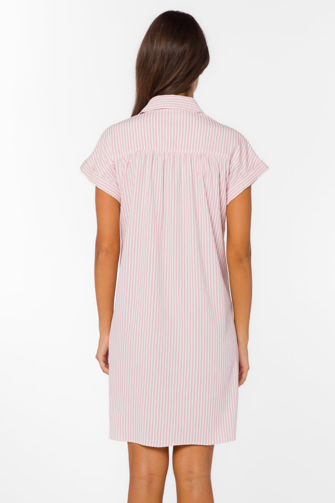Merilee Pink Stripe Dress - Dresses - Velvet Heart Clothing