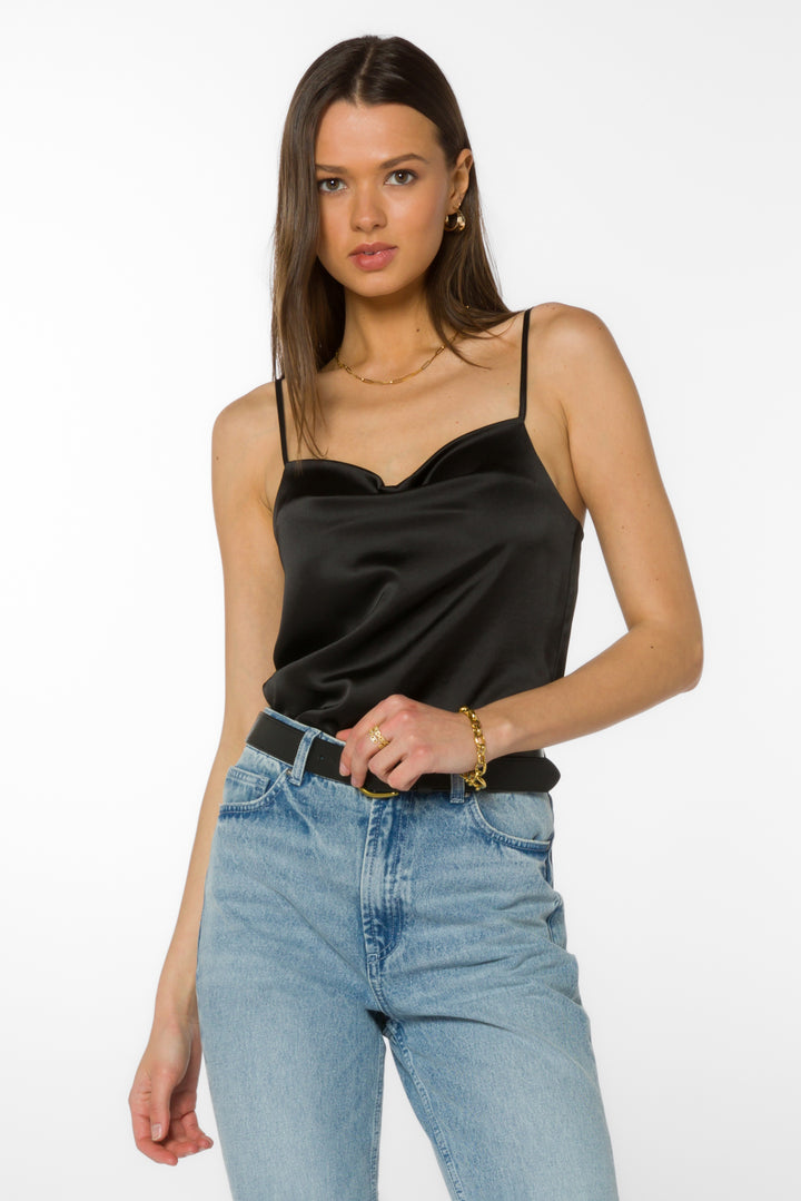 Mindy Black Top - Tops - Velvet Heart Clothing