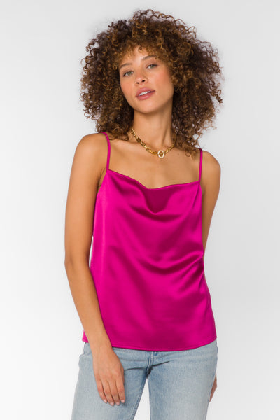 Mindy Fuchsia Top - Tops - Velvet Heart Clothing