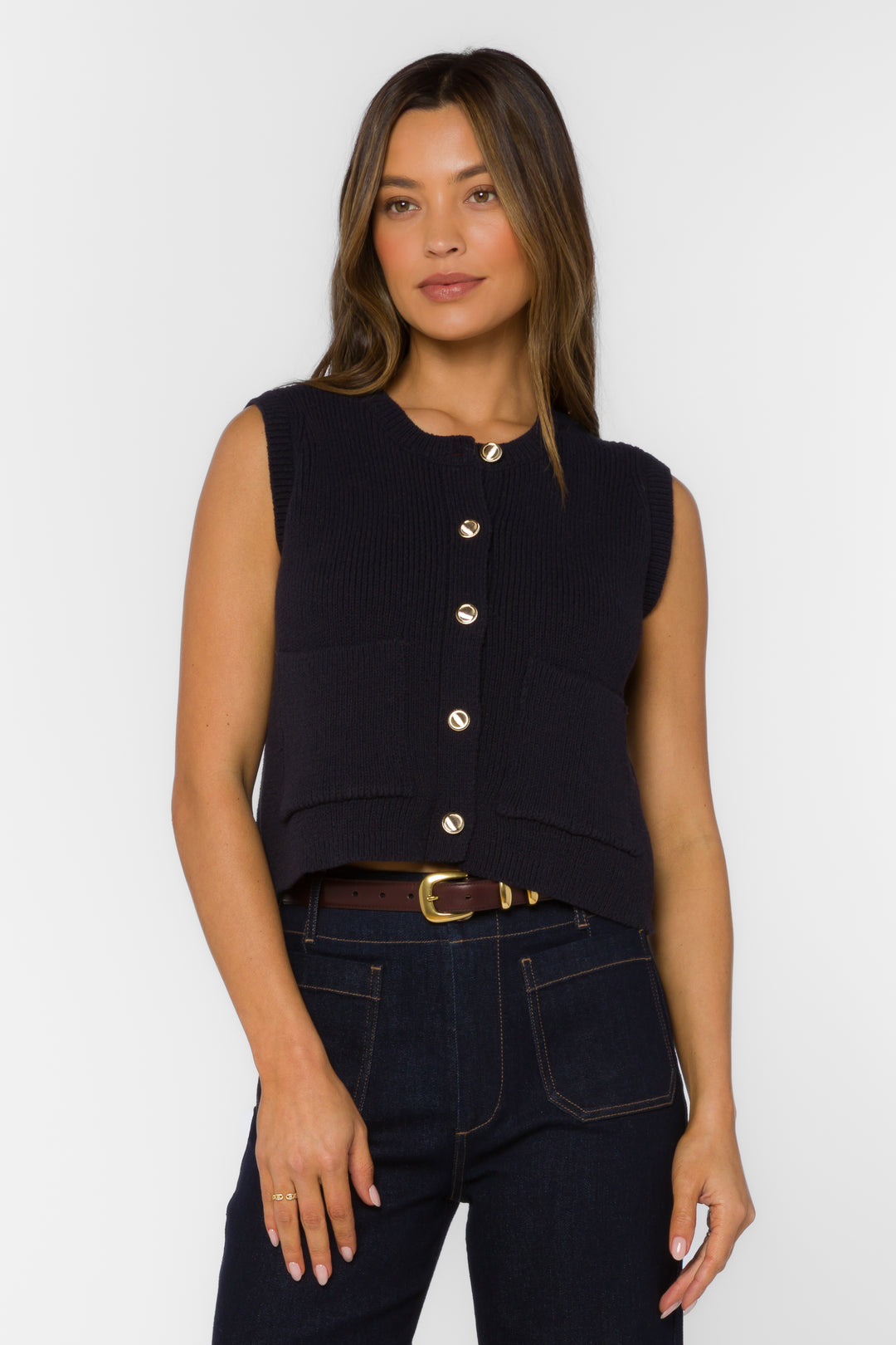 Moana Black Vest - Jackets & Outerwear - Velvet Heart Clothing