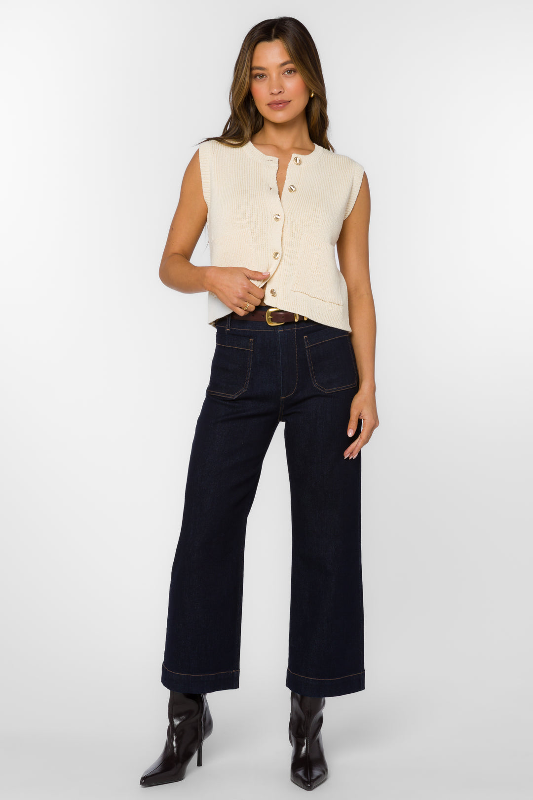 Moana Fiberglass Vest - Sweaters - Velvet Heart Clothing