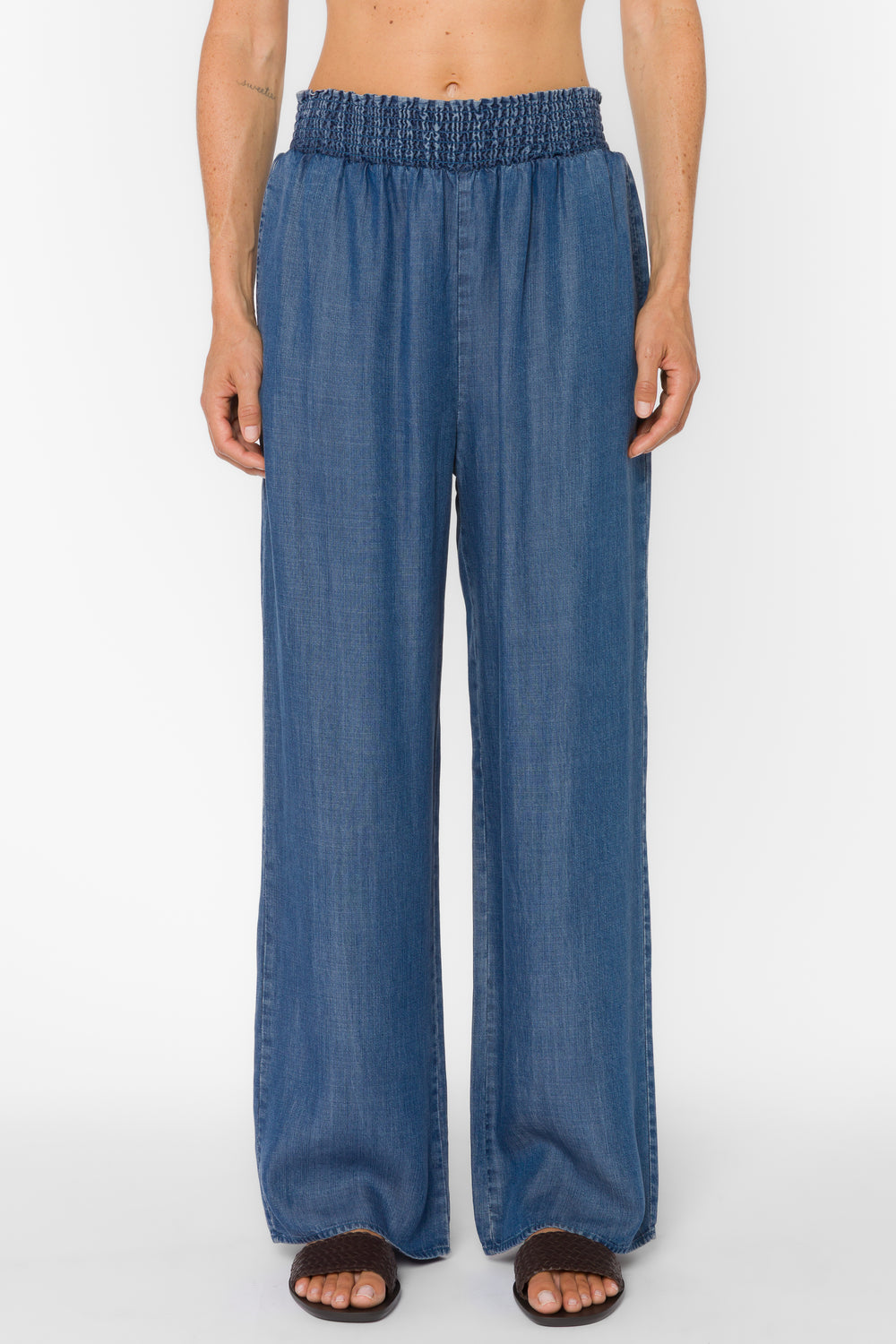 Chic Women's Trousers & Bottoms Tagged "color-blue" Velvet Heart Clothing Chic Women's Trousers & Bottoms Tagged "color-blue" Velvet Heart Clothing