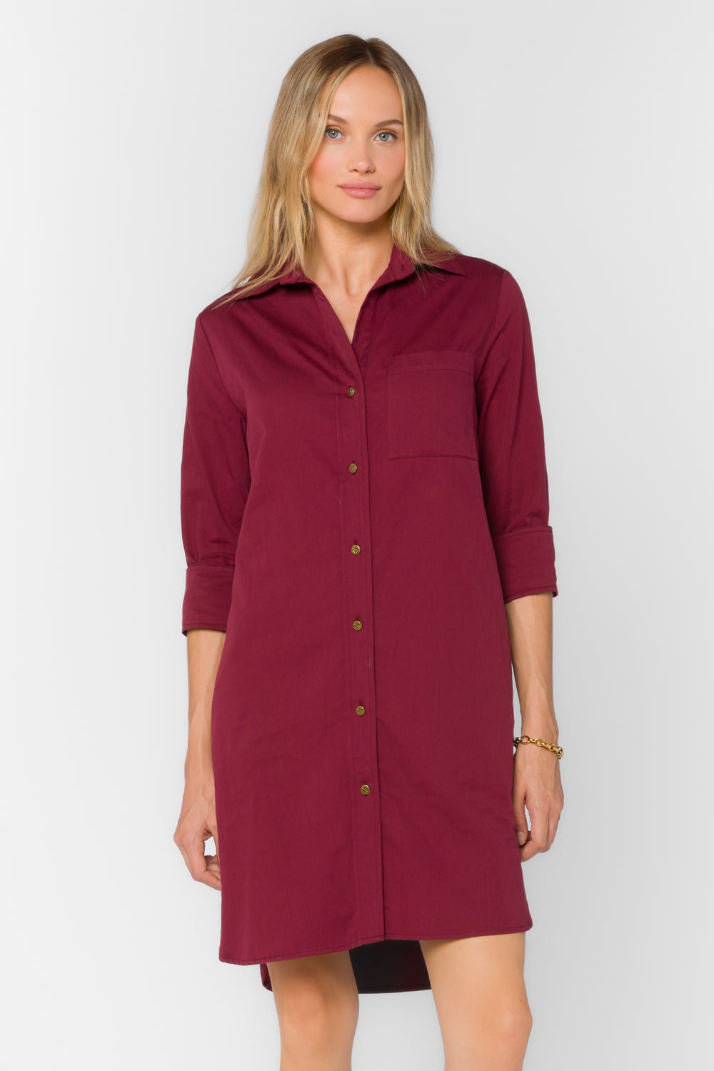 Morrigan Maroon Dress - Dresses - Velvet Heart Clothing